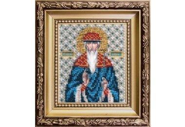  Б-1141 Ікона святий преподобний мученик Вадим Набір для вишивки бісером