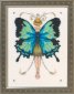 NC241 Miss Goss Swallowtail // Махаон. Схема для вишивки хрестиком на папері Nora Corbett - 1