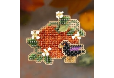 вышивка гладью MH186205 Тыква. Набор для вышивки в смешанной технике Mill Hill