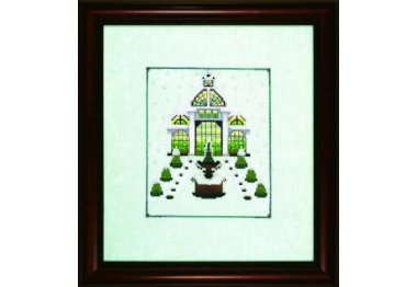  NC306 Conservatory//Консерваторія. Схема для вишивки хрестиком на папері Nora Corbett