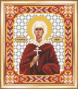 СБІ-057 Іменна ікона свята мучениця Лідія. Схема для вишивки бісером - 1