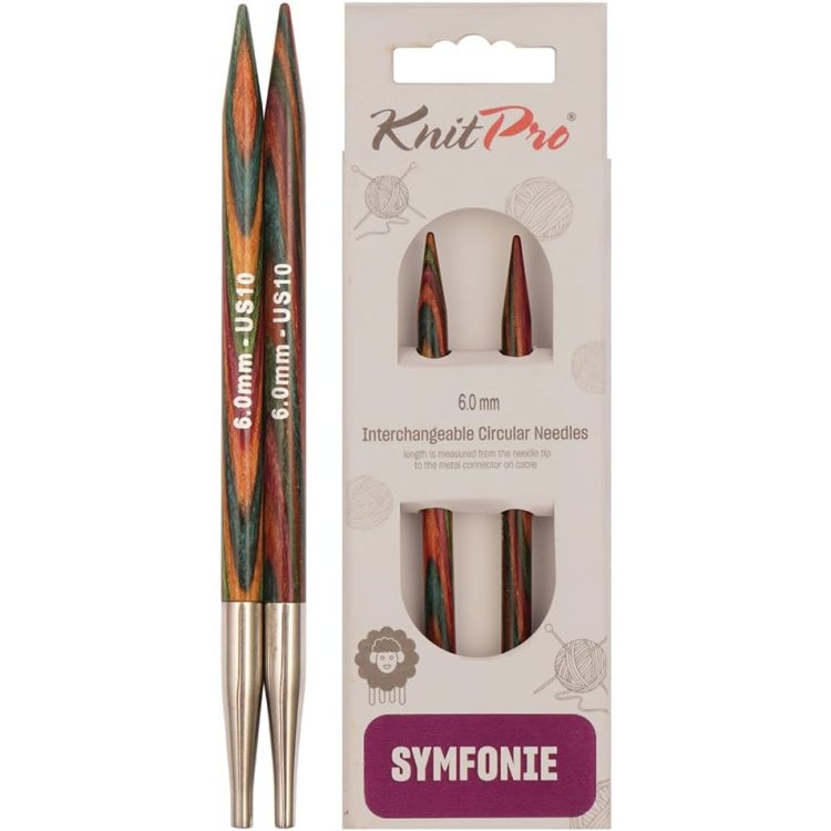 20407 Спиці знімні Symfonie Wood KnitPro, 6.00 мм - 1