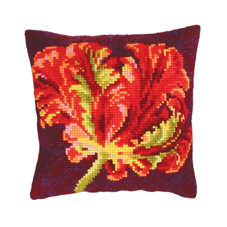 5218 Red tulip. Набір для вишивки хрестиком Collection D'Art - 1