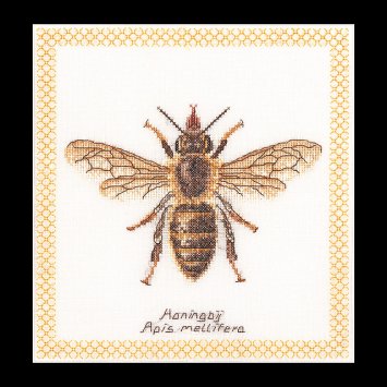3017 Honey Bee Linen. Набор для вышивки крестом Thea Gouverneur - 1