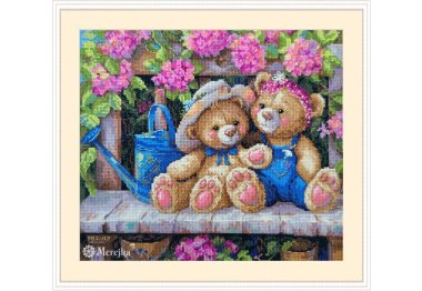  K-265 Друзья сада. Набор для вышивки крестом Мережка