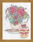 Троянди в чашці. Набір для вишивки хрестиком Design Works арт. dw2851 - 1