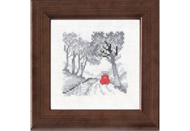  14-7113 Лес. Автомобиль. Набор для вышивания крестом PERMIN