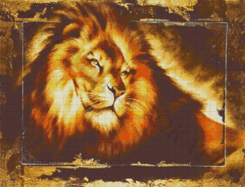 25-3087-НЛ Лев. Набор Для вышивки бисером ТМ Токарева А. - 1