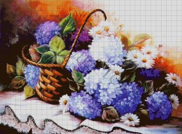 40-3008-НК Корзина сирени. Набор Для вышивки бисером ТМ Токарева А. - 1