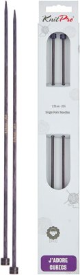 19142 Спицы прямые 3.75 мм J'adore Cubics KnitPro 30 см - 1