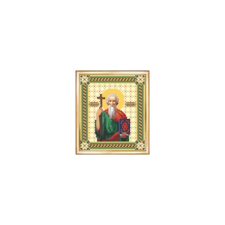 СБИ-017 Именная икона святой апостол Андрей Первозванный. Схема для вышивания бисером - 1