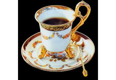 алмазна вишивка dm-118 "Чашка ароматної кави". Набір для виготовлення картини стразами