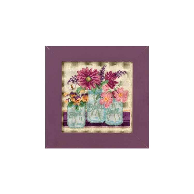 MH141611 Срезанные цветы. Набор для вышивки в смешанной технике Mill Hill - 1