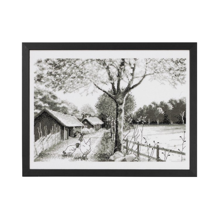 90-8803 Деревня (Country. Набор для вышивания крестом PERMIN - 1