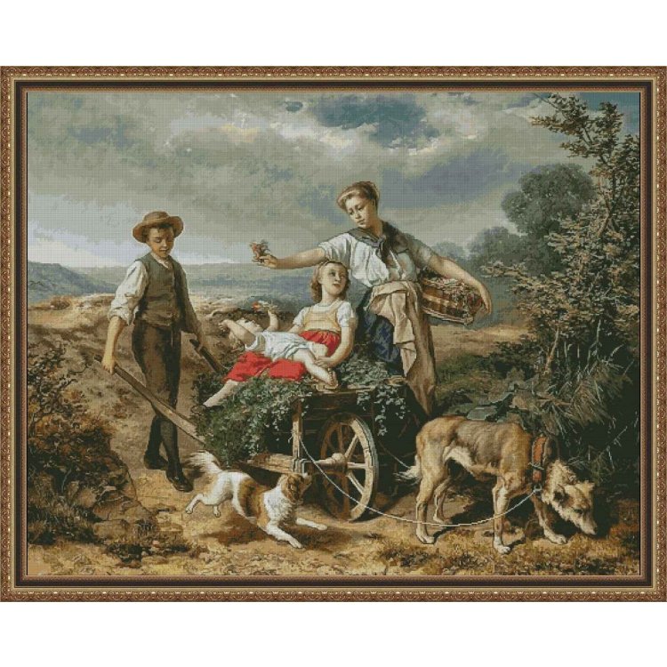 200/178 Прогулка. Набор для вышивки крестом Фантазия - 1 200/178 Прогулка. Набор для вышивки крестом Фантазия - 1