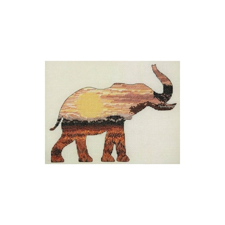 Набор для вышивания крестом Силуэт слона Anchor арт. 05040 - 1