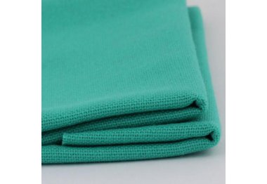  Ткань для вышивания ТПК-190-1 3/94 Оникс (домотканое полотно №30), бирюза, 48% хлопок,52% п/э, 50*50см