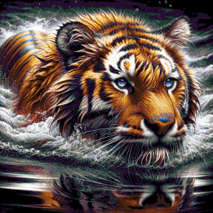 49-3025-НП Плывущая грация. Набор для вышивания бисером ТМ Токарева А. - 1