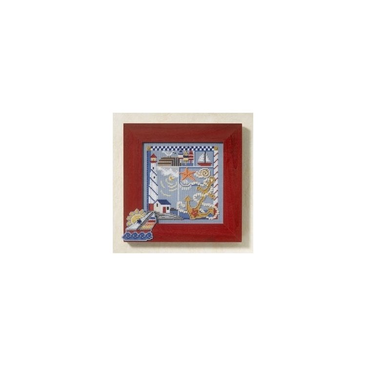 MH147105 Морской сэмплер. Набор для вышивки в смешанной технике Mill Hill - 1