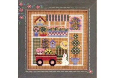 вышивка гладью MHCB139 Вечеринка в саду. Набор для вышивки в смешанной технике Mill Hill