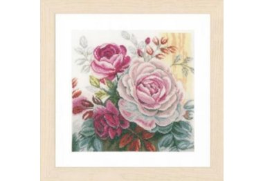  PN-0165376 Рожева троянда. Набір для вишивки хрестиком Lanarte