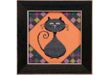 вишивка гладдю DM302013 Вугільний. Набір для вишивки в змішаній техниці Mill Hill