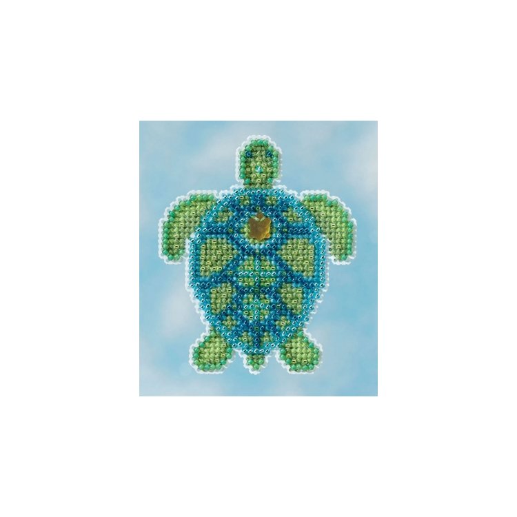 MH181611 Морская черепаха. Набор для вышивки в смешанной технике Mill Hill - 1