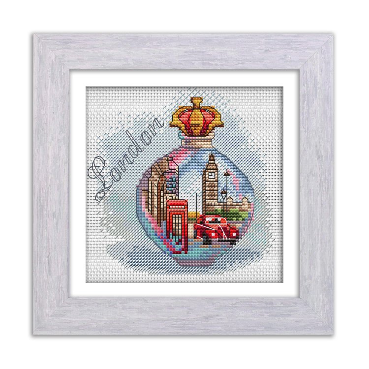 N067 Лондон. Набір для вишивки хрестом Кольорова - 1 N067 Лондон. Набір для вишивки хрестом Кольорова - 1