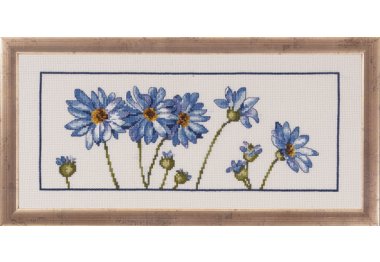  92-0311 Блакитні маргаритки. Набір для вишивання хрестом PERMIN
