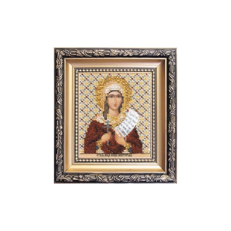 Б-1136 Ікона свята мучениця Ніка (Вікторія) Набір для вишивки бісером - 1