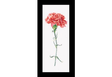  465 Carnation Red Linen. Набор для вышивки крестом Thea Gouverneur