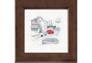  14-7115 Рибалка. Автомобіль. Набір для вишивання хрестом PERMIN
