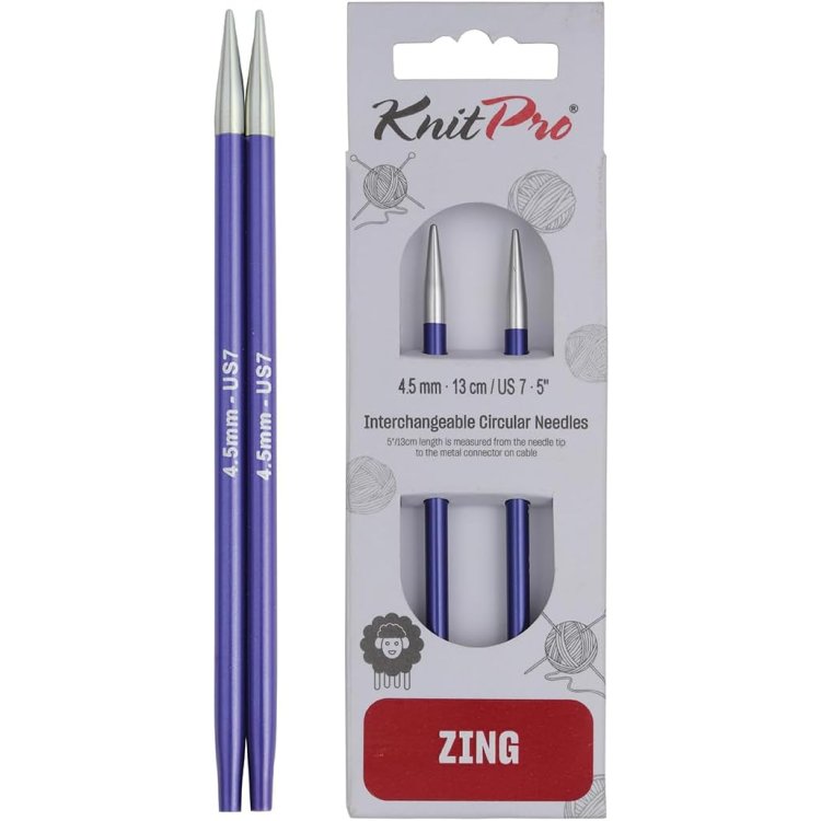 47504 Спицы съемные Zing KnitPro, 4.50 мм - 1 47504 Спицы съемные Zing KnitPro, 4.50 мм - 1