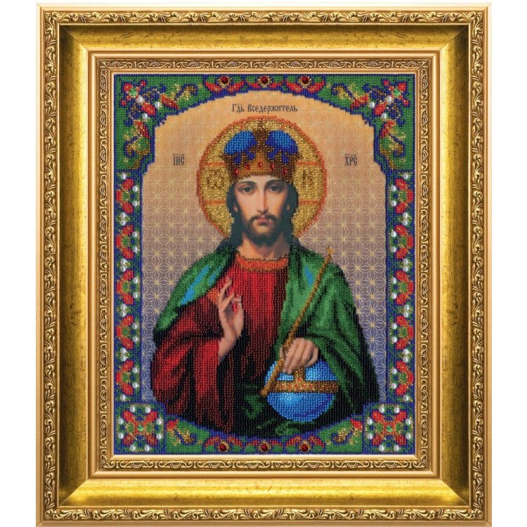 Б-1186 Икона Господа Иисуса Христа Набор для вышивки бисером - 1