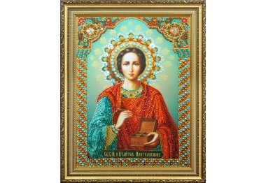  Набор для вышивки бисером Икона "Святой целитель Пантелеймон" P-296 ТМ Картины бисером