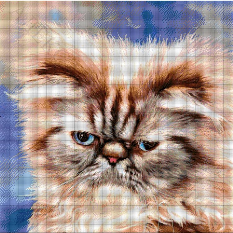 42-2116-НП Персидский кот. Набор Для вышивки бисером ТМ Токарева А. - 1
