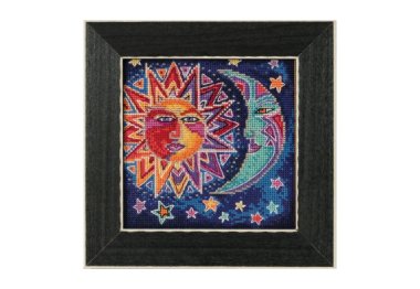 вышивка гладью LB141813 Солнце и Луна. Набор для вышивки в смешанной технике Mill Hill