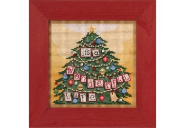 вишивка гладдю MH142035 ' Це чудове життя. Набір для вишивки в змішаній техниці Mill Hill