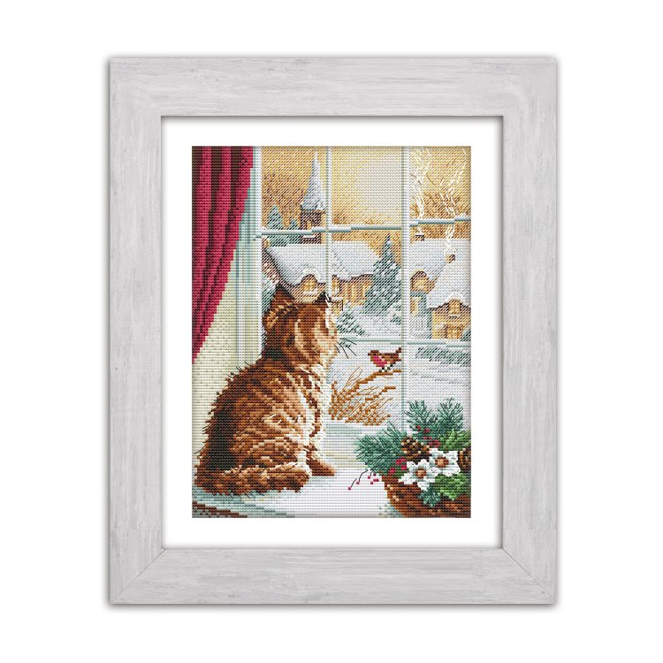 N042 Зустріч друзів. Набір для вишивки хрестом Кольорова - 1 N042 Зустріч друзів. Набір для вишивки хрестом Кольорова - 1