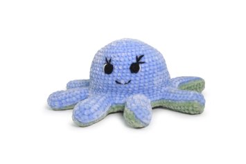 1 AMIGURUMI KIT - REVERSIBLE OCTOPUS Hydrangea &amp; Neo Mint. Набор для вязания игрушки - 2