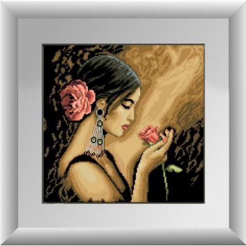 30168 Испанка с цветком. Набор для рисования камнями - 1