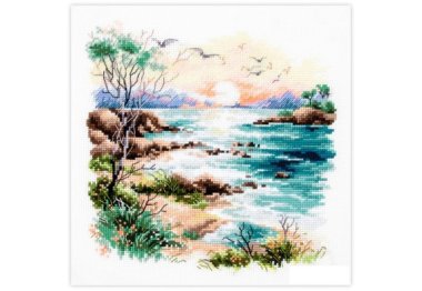  70-16 Закат над морем. Набор для вышивки крестом Magic Needle