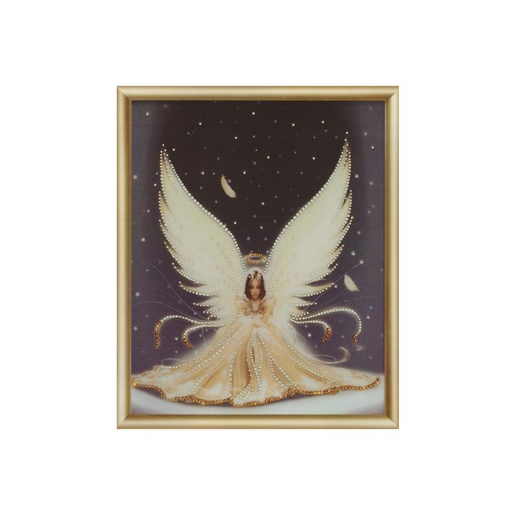 КС-140 Рождественский ангел Набор картина стразами - 1