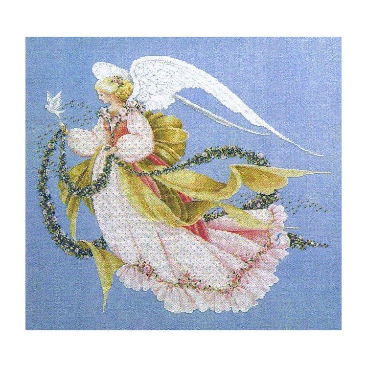 LL26 Angel of Summer // Ангел Літа. Схема для вишивки хрестиком на папері Lavender &amp; Lace - 1
