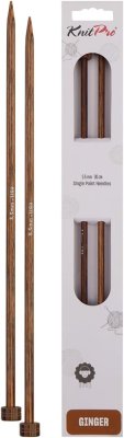 31168 Спиці прямі Ginger KnitPro, 30 см, 5.50 мм - 1
