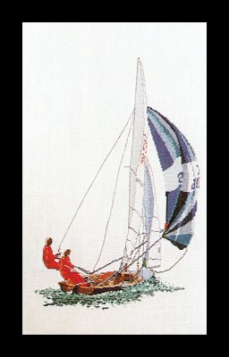 1006 Sailing Linen. Набір для вишивки хрестом Thea Gouverneur - 1