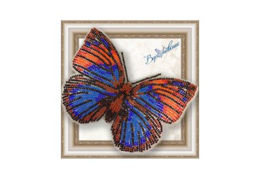  BGP-015 3D Метелик Агріас Нарцис. Набір для вишивки бісером ТМ Вдохновение