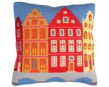 5224 Houses. Набір для вишивки хрестиком Collection D'Art - 1