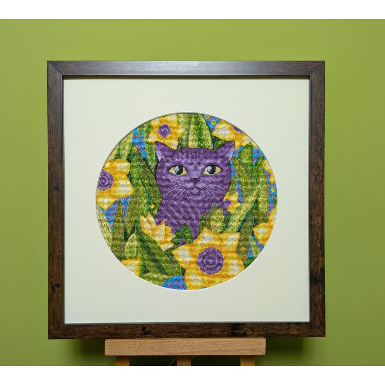 Набір для вишивання хрестом Котоманія. Смугастик Ksenya project 10-001 - 4 Набір для вишивання хрестом Котоманія. Смугастик Ksenya project 10-001 - 4