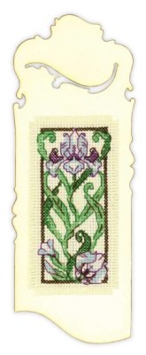 1614АС Закладка Квітучий ірис. Набір для вишивки хрестиком Ріоліс - 1